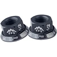 Toygogo 2 Piezas Pista Tuercas del Eje Rueda De Bicicleta BMX Carretera Pista Fixie Vintage Trasero-Delantero M10…